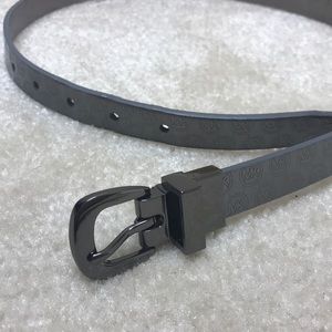 MK silver skinny belt